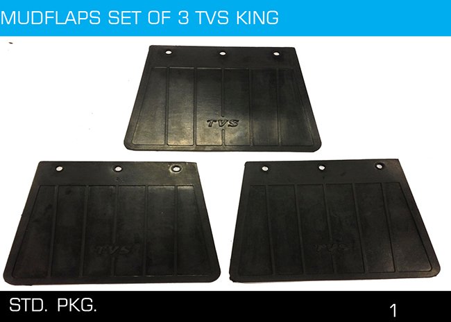 MUDFLAPS SET OF 3 TVS KING